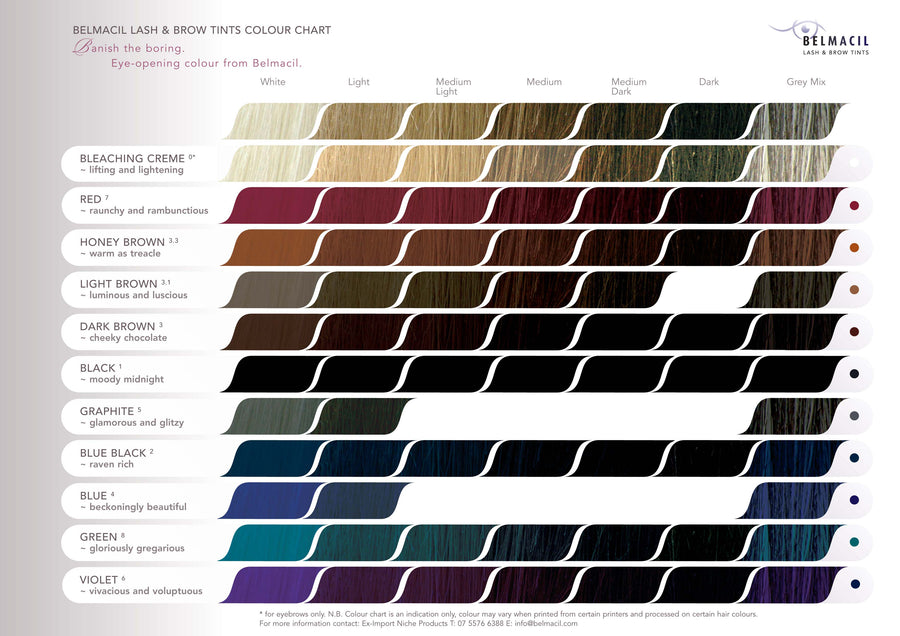 Belmacil Color Chart